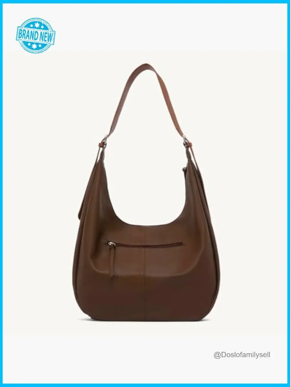 Faux Leather Hobo Purse Spacious Work Tote Shoulder Bag Travel Daily Use